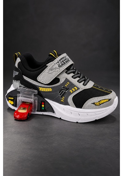 Muggo Drift Garaj Tabanlı Çift Metal Arabalı Cırtlı Ve Bağcıklı Günlük Erkek Çocuk Sneaker Spor Ayakkabı Gri Muggo Drift Garaj Tabanlı Çift Metal Arabalı Cırtlı Ve Bağcıklı Günlük Erkek Çocuk Sneaker Spor Ayakkabı Gri
