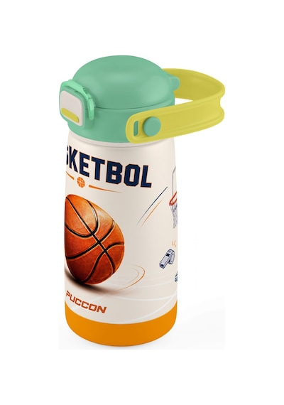 Puccon 420 Ml Yeşil Kahverengi Basketbol Baskılı Pipetli Erkek Çocuk Çelik Matara Suluk - 60027 Yeşil - Turuncu Puccon 420 Ml Yeşil Kahverengi Basketbol Baskılı Pipetli Erkek Çocuk Çelik Matara Suluk - 60027 Yeşil - Turuncu