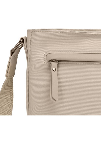 Smart Bags Twill Dimi Kumaş Postacı Kadın Çantası 3324 Bej