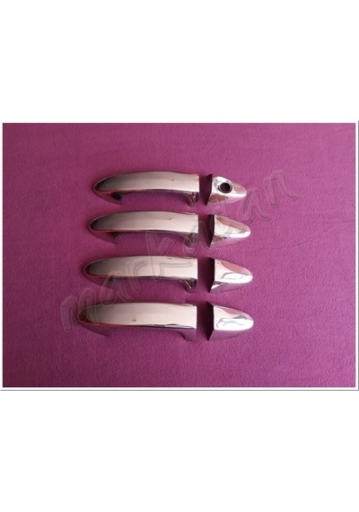 Woc Chrome Ford Fiesta Krom Kapı Kolu 2009-2017 4 Kapı Paslanmaz