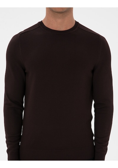 Pierre Cardin Erkek Koyu Kahverengi Kazak /triko 50315763-vr084 Koyu Kahverengi