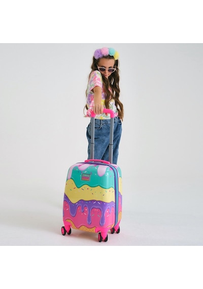 Coral High 16703 Kids Dondurma Desenli Çocuk Valizi - Pembe
