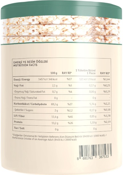 Clean Powders Karabuğday Patlağı 120 Gr 3 Adet Aromasız
