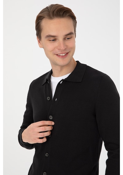 U.s. Polo Assn. Erkek Siyah Hırka Triko 50313690-vr046 Siyah