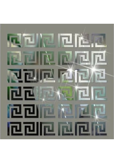 Dekoratif Labırent 20X Pleksi Dekor Ayna 7X7Cm Yapışkan Bantlı(504781629)