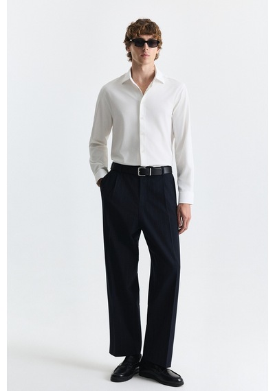 Antioch Comfort Slim Fit Gömlek Ekru