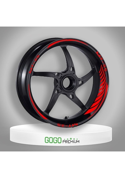 Reflektör Kırmızı Yamaha Mt-25 Uyumlu Racıng 1 Set Jant Şeridi