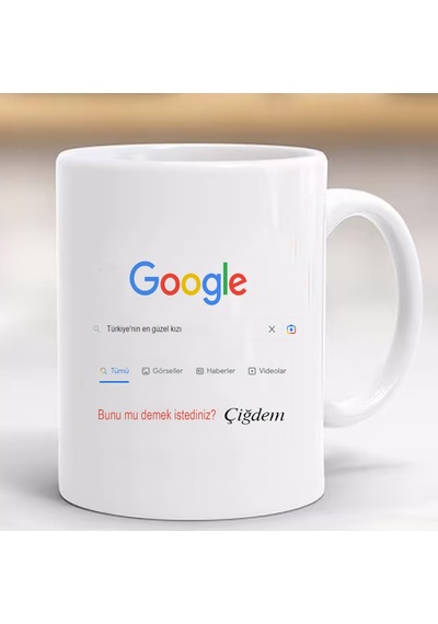 Google Tasarımlı Tükiyenin En Güzel Kızı Porselen ve Kulplu Barda