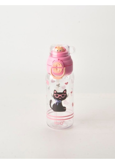 H2o Sevimli Desenli Polikarbon Matara 650 Ml Pembe
