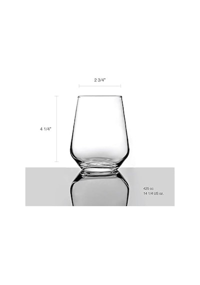 Allegra 6'lı Set, Şarap, Meyve Suyu, Su, Viski, 425 Ml 1