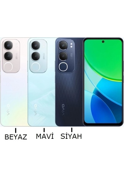 Vivo Y19s Kasa Arka Kapak Pil Kapağı Full Siyah