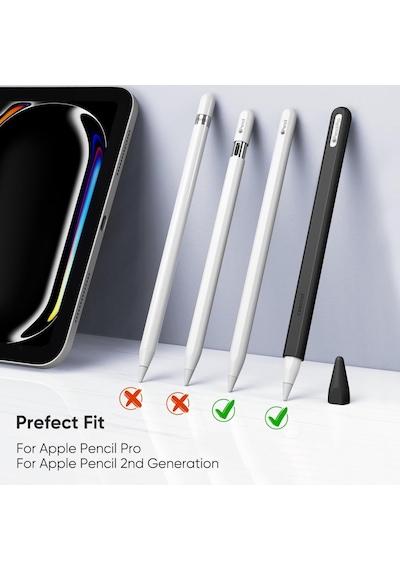 Pencil Pro & Pencil 2. Nesil İçin Uyumlu Koruyucu Esnek Silikon Kılıf Kalem Değildir