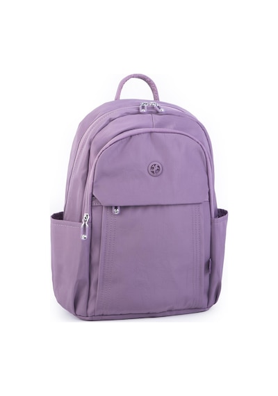 Nas Bag Unisex Büyük Boy Su Geçirmez Çok Gözlü Extra Hafif Sportif Sırt Çantası Mor
