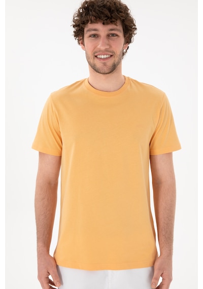 U.S. Polo Assn. Erkek Regular Fit Bisiklet Yaka Turuncu Basic Tişört 50305928-VR202 U.S. Polo Assn. Erkek Regular Fit Bisiklet Yaka Turuncu Basic Tişört 50305928-VR202