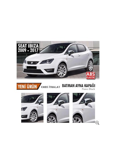 Seat İbiza Mk4 Batman Yarasa Ayna Kapağı Piano Black 2009 - 2017