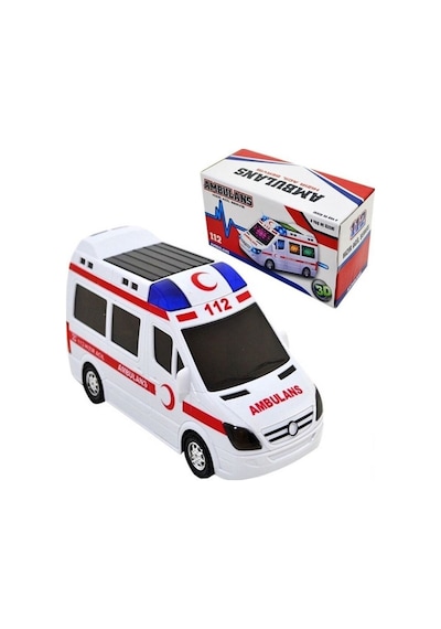 Oyuncak Ambulans Pilli Sesli Işıklı Ambulans 112  Acil