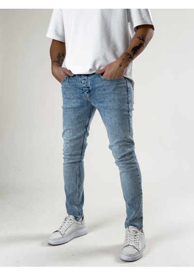 Cocopelli Slim Fit Buz Mavisi Erkek Kot Pantolon Coc2715 Çok Renkli