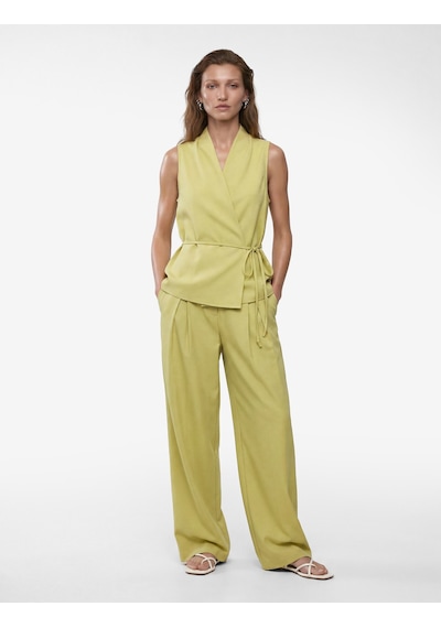 Koton Koton X Melis Ağazat - Cepli Keten Karışımlı Pile Detaylı Geniş Paça Kumaş Pantolon Yeşil 6sak40335pw Koton Koton X Melis Ağazat - Cepli Keten Karışımlı Pile Detaylı Geniş Paça Kumaş Pantolon Yeşil 6sak40335pw