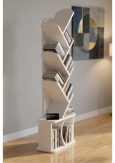 Kitaplık Modern Dekoratif Kitap Rafı Çok Katlı Kitap Standı Ofis Organizer Yaprak 7062 Ttaverten Beyaz Kitaplık Modern Dekoratif Kitap Rafı Çok Katlı Kitap Standı Ofis Organizer Yaprak 7062 Ttaverten Beyaz