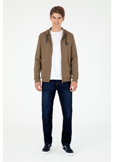 U.s. Polo Assn. Erkek Haki Sweatshirt 50295147-vr027 Haki