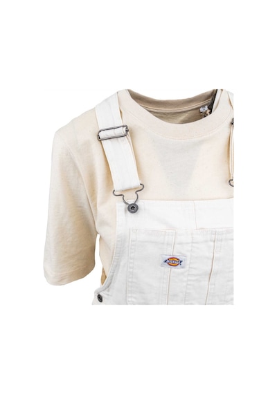 Dıckıes Dickies Dickies Duck Canvas Bib Kadın Siyah Tulum 3286 Beyaz