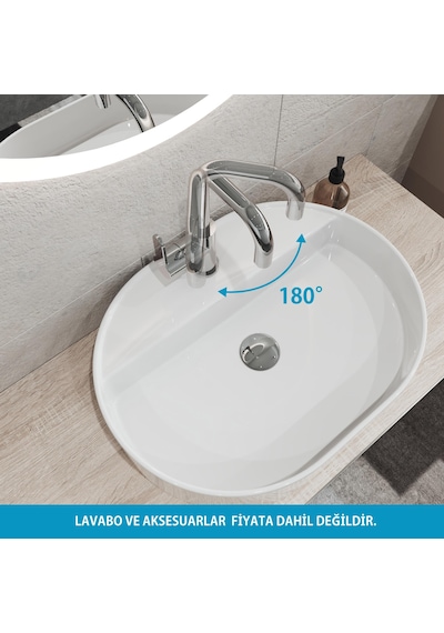 Adell Lento Kuğu 3/8 Krom Lavabo Bataryası Parlak Krom