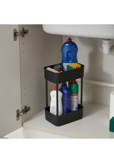 Elite - 2 Katlı Çok Amaçlı Pratik Mutfak Ve Banyo Organizer Düzenleyici Tekerleksiz Plastik 20 X 3 Diğer