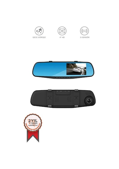 Torima Ta-05 Siyah 1080p Araç İçi Lcd 4.3 İnç Ekranlı Dikiz Aynası Gece Görüşlü Ön Ve Arka Araç Kamerası