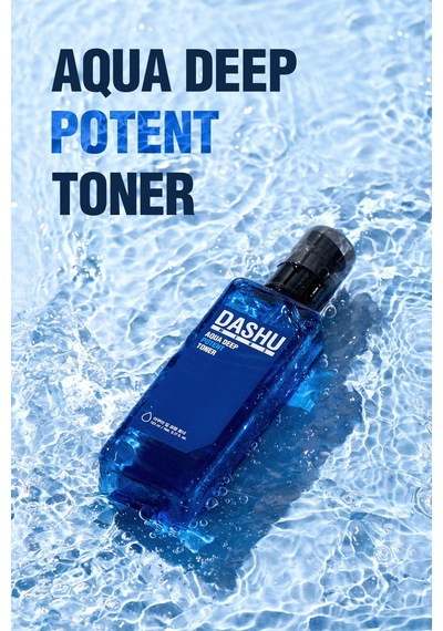 Dashu Mens Aqua Deep Potent Cilde Sakin Görünüm Sunan Ve Nemlendiren Cica İçerikli Tonik 153 ML