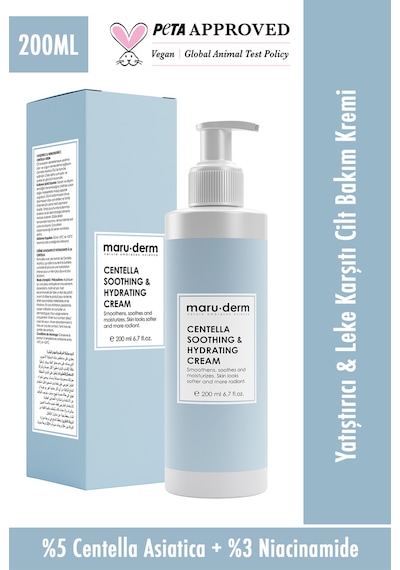 Maruderm Cica Centella Cilt Bakım Kremi 200 ML