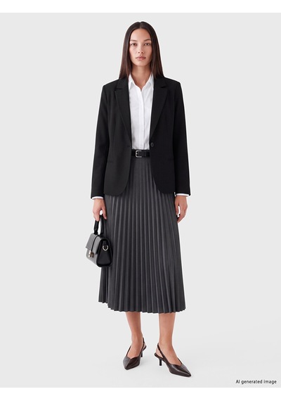 Lcw Studıo Siyah Kadın Blazer Ceket