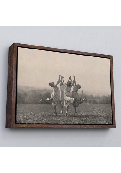 Çerçeveli İsviçreli Fotoğrafçı Frederick Boissonnas Dans Eden Kadınlar Tablosu-6656