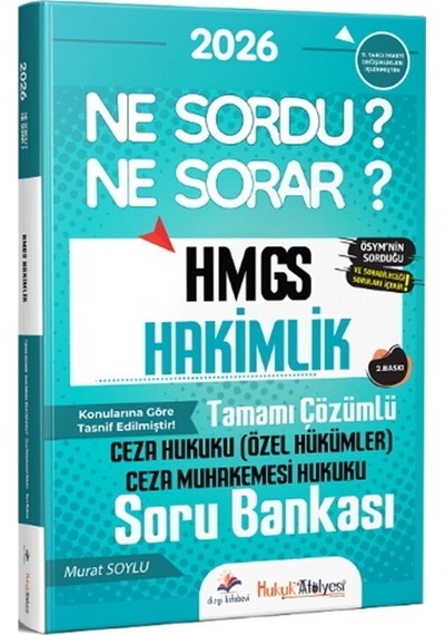 Dizgi Kitap 2026 Hukuk Atölyesi Hmgs Hakimlik Ceza Hukuku Özel Hükümler Ceza Muhakemesi Hukuku Ne Sordu Ne Sorar Soru Bankası