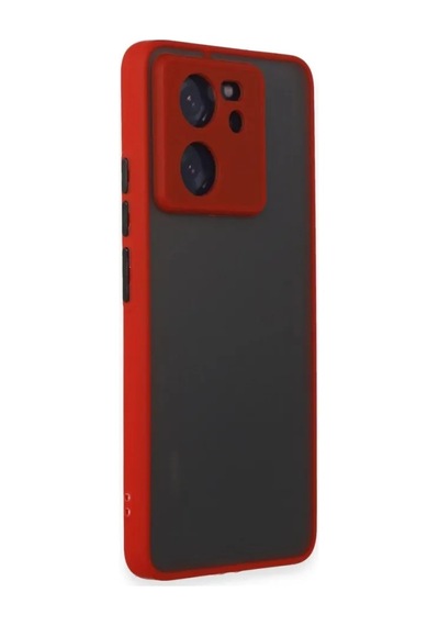 Jenerik Xiaomi Mi 13t Pro Kılıf Montreal Silikon Kapak - Kırmızı