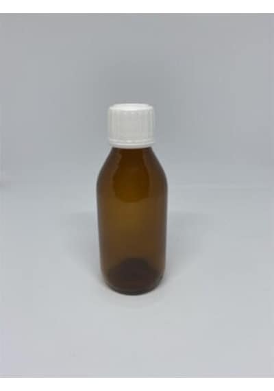 Kahverengi Ilaç Şişesi Toptan Kapaklı 100 Ml. 50 Adet