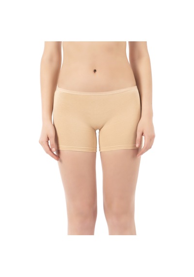 Özkan Underwear Özkan 0412 3'lü Paket Kadın Likralı %95 Pamuklu Süprem Esnek Rahat Boxer Şort Tayt Ten