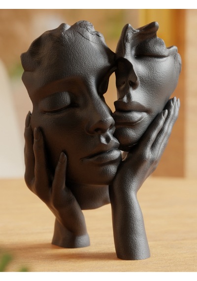 Ethereal Embrace Modern Soyut Heykel - Dekoratif Tasarım Biblo