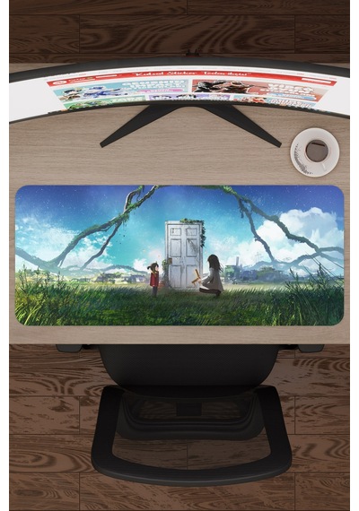 Suzume Anime V5 - 70x30 Xl Gaming Kauçuk Kaymaz Taban Mouse Pad Fare Altlığı
