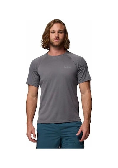Columbia Ao0944 Alpine Chill Pro Ss Crew Erkek T-shirt-33001 Koyu Gri Melanj
