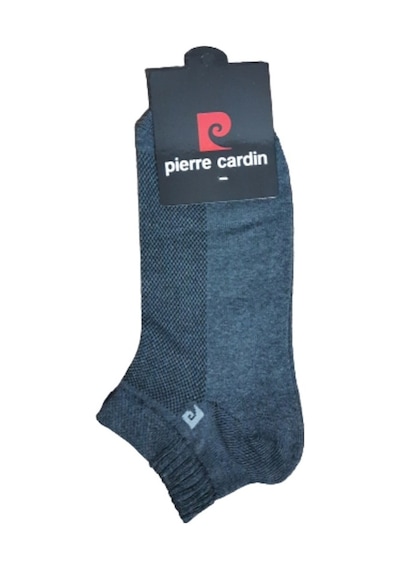 Pierre Cardin 12 Çift Üstü Fileli Erkek Pamuk Patik Çorap 40-44 Beyaz