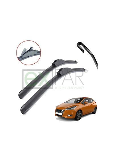 Nissan Micra Ön Cam Silecek Süpürgesi Takımı 2019 - 2022 Micra Ön Silecek Sağ Sol