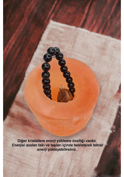 Turuncu Selenit Mumluk Kalemlik 046