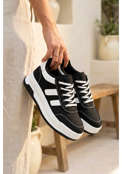 Dark Seer Ds Sapphire Sneaker 2025 Kadın SİYAH-BEYAZ