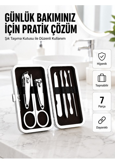 Taşınabilir Çantalı Çok Fonksiyonlu Bakım Seti 36837237