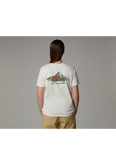 The North Face W Ss Outdoor Graphic Tee Kadın Outdoor Tişörtü Nf0a8c22qlı1 Beyaz Beyaz