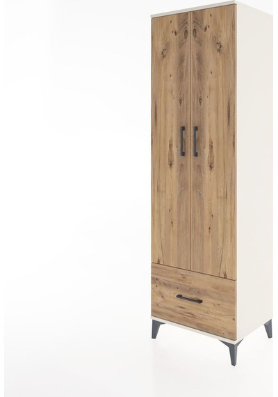 Hyperion Dolap 5 Raflı Tek Çekmeceli 2 Kapaklı 60x44x195 Aytaşı-çam Aytası