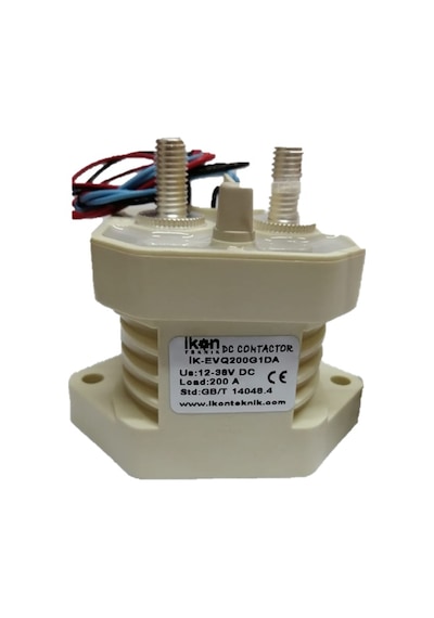İKON TEKNİK EVQ200G1DA DC Kontaktör 200A 12V 900VDC SPST NO Yardımcı Kontak