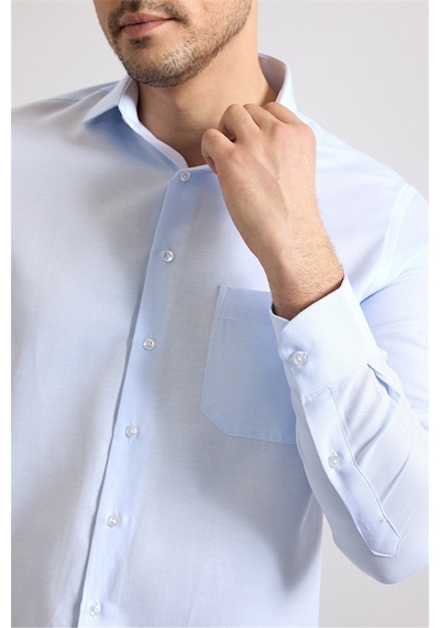 Süvari Buz Mavi Regular Klasik Yaka Casual Gömlek Gm2025300050-m01 Buz Mavi