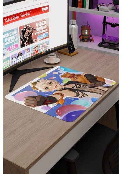 Bennett Genshin Impact Anime Gacha V4 - 48x40 Xl Gaming Mouse Pad Fare Altlığı