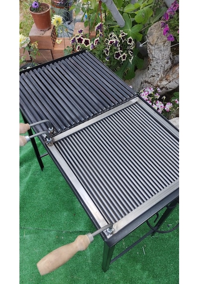 İklim G0-70 Çift Izgaralı Mangal 40 x 70 CM Çubuk - Döküm Izgaralı Mangal